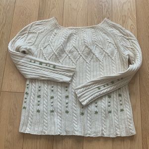 Hand-Knit Vintage Sweater